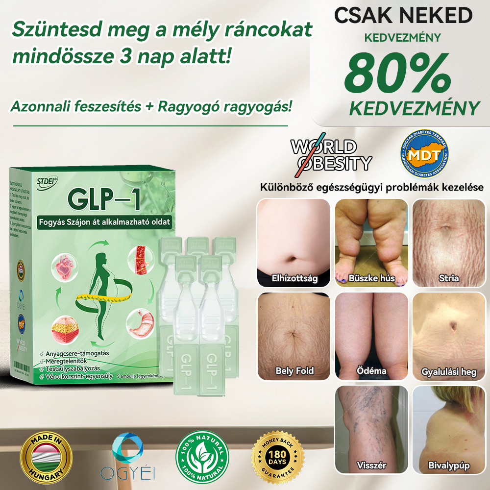 🔥Semmelweis Egyetemi Kórház Ajánlásai |hivatalos áruház |💗💯𝐒𝐓𝐃™ 𝐆𝐋𝐏-𝟏 𝐅𝐨𝐠𝐲á𝐬 𝐒𝐳á𝐣𝐨𝐧 á𝐭 𝐚𝐥𝐤𝐚𝐥𝐦𝐚𝐳𝐡𝐚𝐭ó 𝐨𝐥𝐝𝐚𝐭 - 👨‍⚕️ Elhízás, szív- és érrendszeri betegségek, cukorbetegség, alvási apnoe, ízületi problémák és egyebek