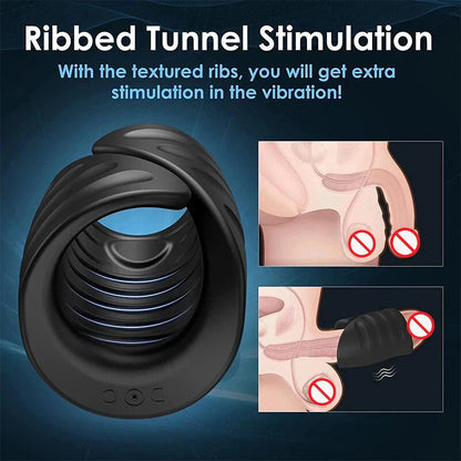 🔥2025 latest hot style low price 50% OFF💥💥-Vibrating Male Masturbator